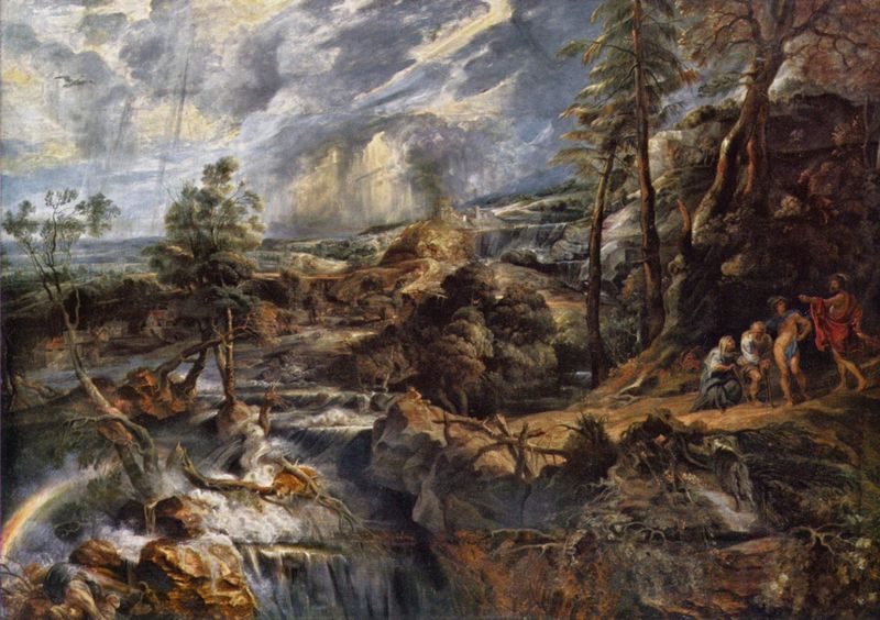 Peter Paul Rubens Gewitterlandschaft mit Philemon und Baucis